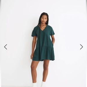 NWT! Madewell Popover Tiered Mini Dress